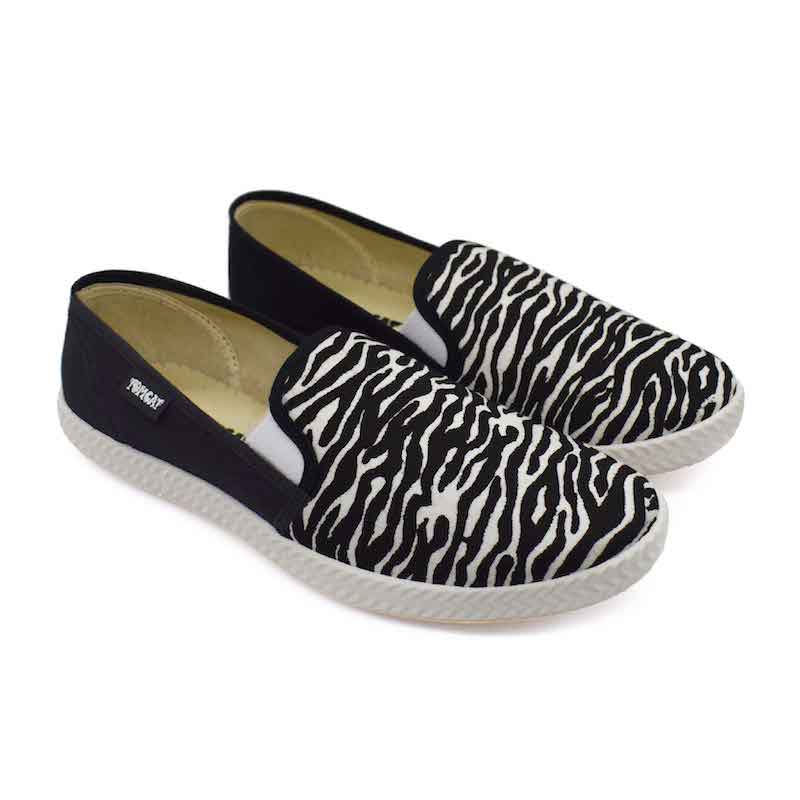 
                  
                    Tomcat Slip-On Canvas Shoes - Zebra - Umoja Africa
                  
                
